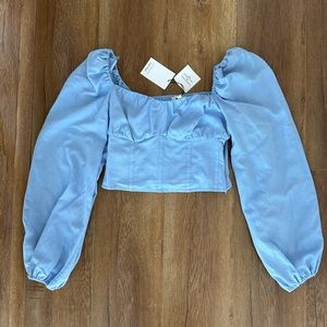 & Other Stories Linen Corset Blouse